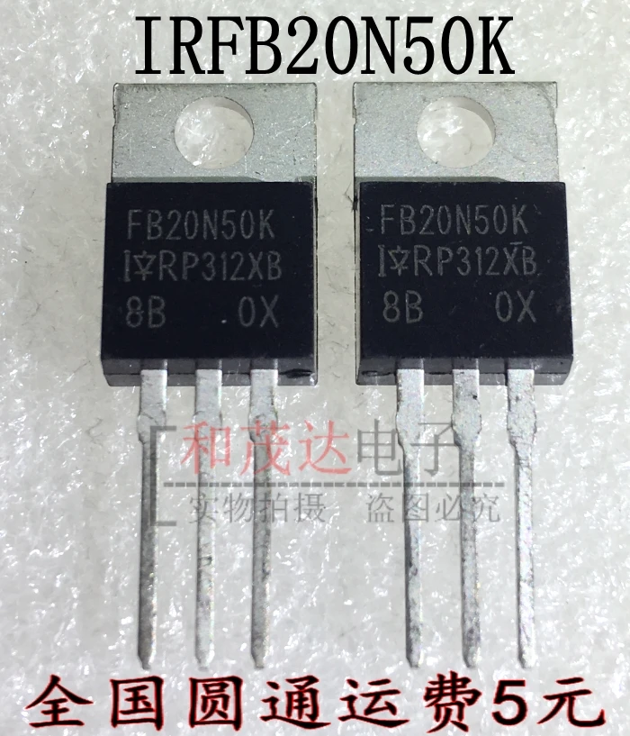 10 шт./лот IRFB20N50K FB20N50K TO-220