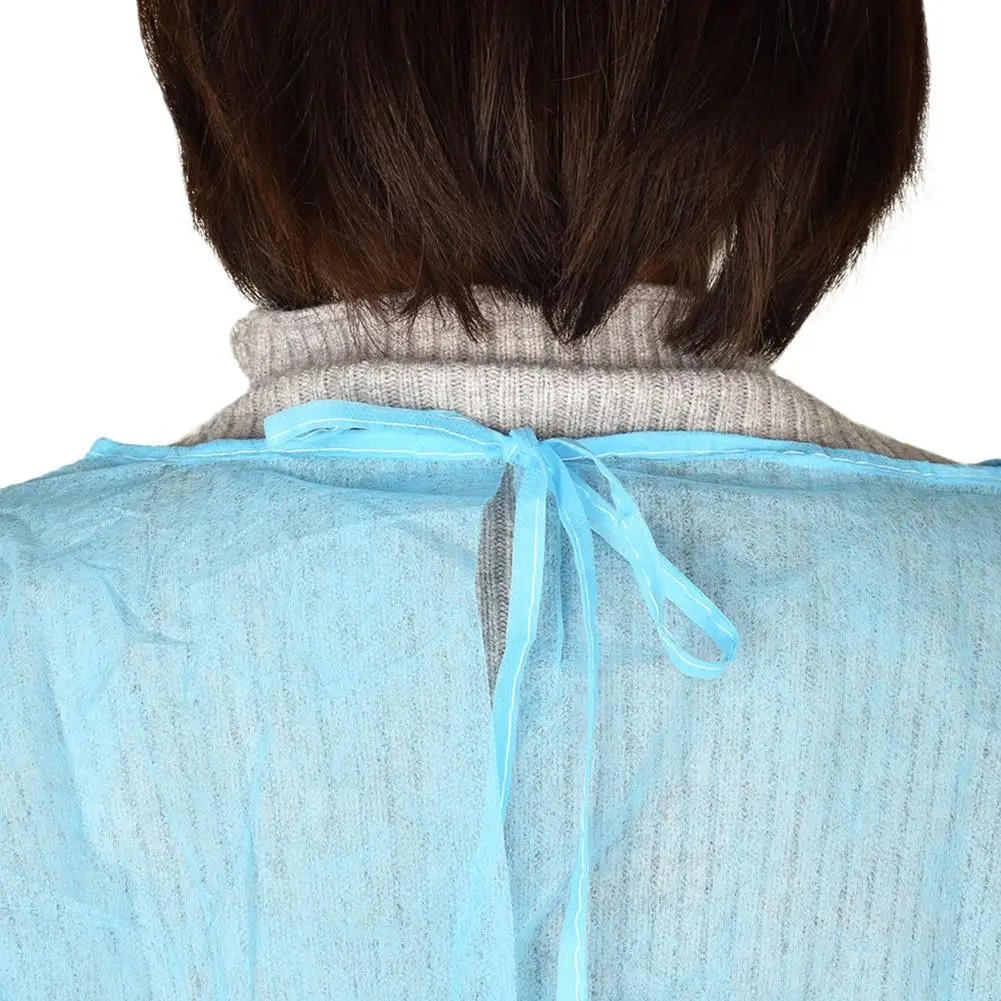 

Disposable Non-woven Gown Breathable Apron Elastic Dust Proof Overalls Unisex For Anti Virus Anti flu
