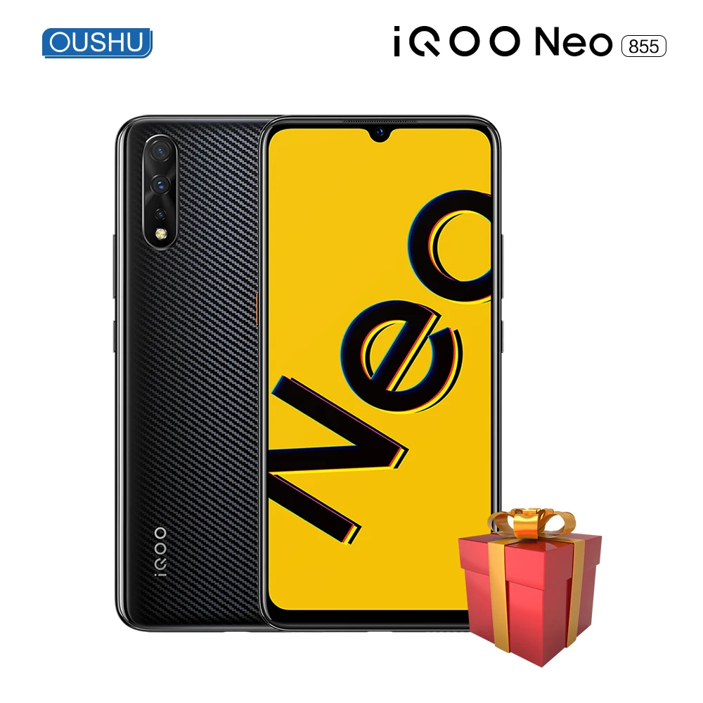 Vivo IQOO Neo 855 6 38 ''Капля воды экран Snapdragon Восьмиядерный 4500 мАч большая батарея 33 Вт