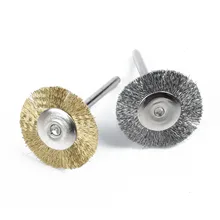 36 шт./компл. латунная стальная проволока щетка полировка комплект кругов для роторного инструмента