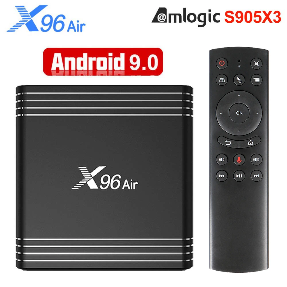 ТВ приставка X96 Air Smart TV Android 9 0 Amlogic S905X3 4 Гб 32 ГБ 64 X96Air 1080P 4K 60fps медиаплеер