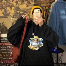 Popular anime japonês dos desenhos animados com capuz streetwear harajuku moletom com capuz de manga longa com capuz