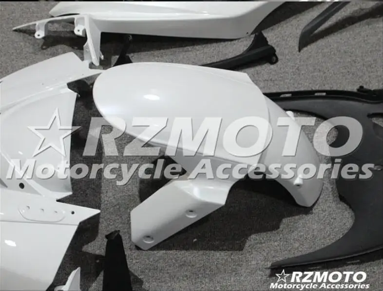 Стиль ABS литьевая форма мотоцикл Полный обтекатели подходит для Kawasaki ZX-6R 09 10 11 12 2009-2012 набор на заказ Белый Черный хороший