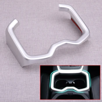 

1pcs Car ABS Matte Silver Front Water Cup Holder Cover Trim Frame Fit for Toyota RAV4 2019 2020