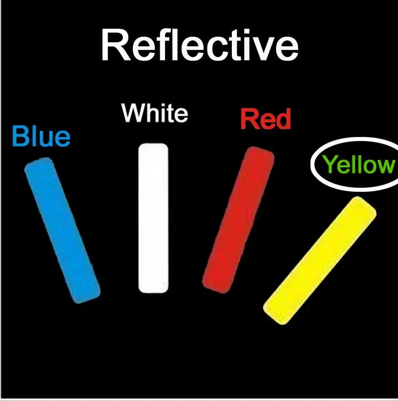 Reflective Yellow Виниловая Светоотражающая Лазерная светящаяся наклейка для мотоцикла, наклейки на окна, стены, чемодана CT12113 - Название цвета: Reflective Yellow