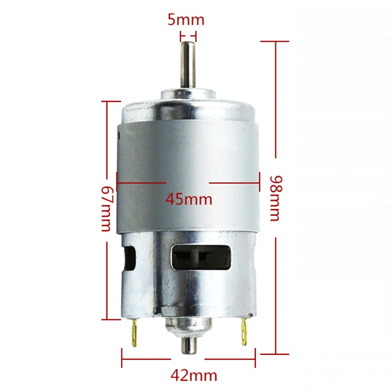 DC 12V 100W 12000 rpm 775 микро мотор Высокоскоростной большой крутящий момент DC мини Бесколлекторный двигатель электрический инструмент Аксессуары