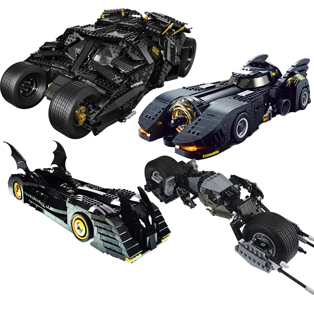 7111 7144 Super Heroes Batman 76023 Chariot The Tumbler Batmobile Batwing Building Blocks Bricks Education Toys For Children