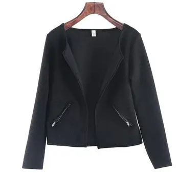 

Hot 2020 Women Fashion Pocket Zipper Casual Coat Tartan Cardigan Slim Fit Outerwear