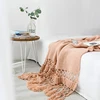 Blankets for Beds Hand-knitted Sofa Blanket Photo Props Tassel Weighted Blanket Air Conditioning Blanket Chunky Knit Blanket ► Photo 3/6