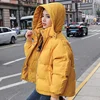 Fashion Winter Hooded Puffer Jacket Women Solid Casual Warm Oversize Parkas Female Korean Loose Long Sleeve Coat Women Clothing ► Photo 3/6