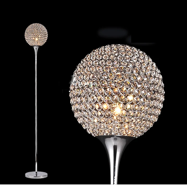 Высокое качество кристалл торшер люстры напольная подставка светильник ing lampada Da