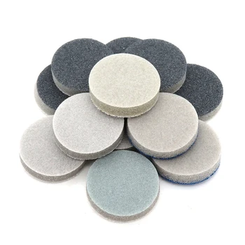 

60 Pcs 1 Inch 25mm Sponge Sanding Disc Sandpaper Velcro Hook and Loop Wet Dry 300-3000 Grits for Car Phone Polishing & Grinding