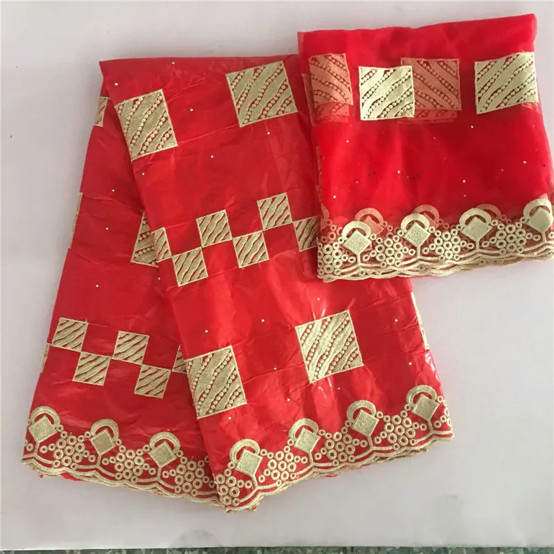 Новое поступление африканская Базен riche ткань с бисером шнур кружевная ткань морская парча ткань для свадьбы KY092513