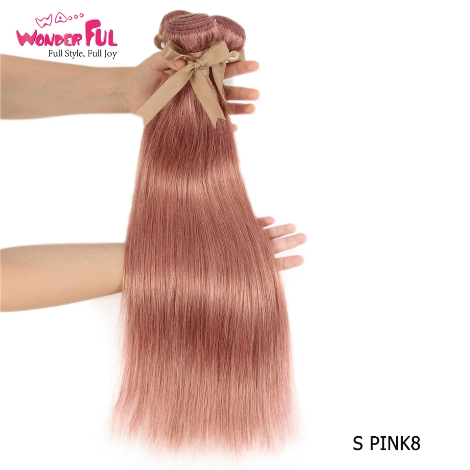 Чудесные золотые светлые волосы для наращивания 30 # синие оранжевые розовые 8