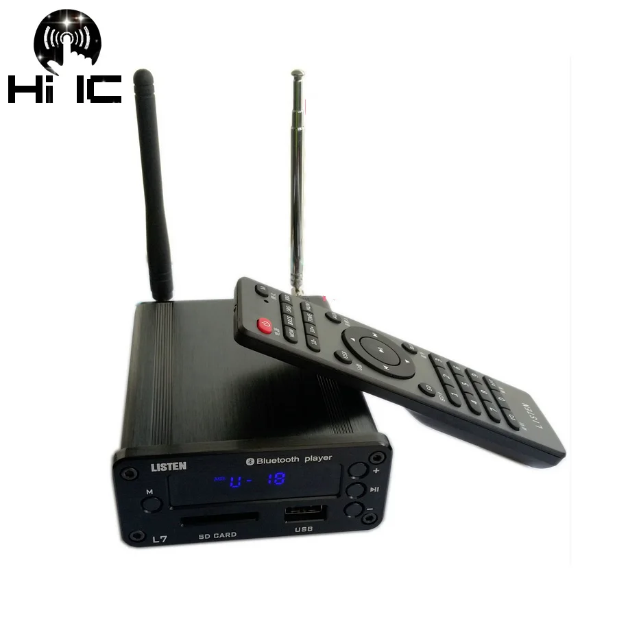 Bluetooth 5 0 адаптер декодер усилителя без потерь APE FLAC WAV DTS MP3 Play BBE Sound SRS FM Поддержка
