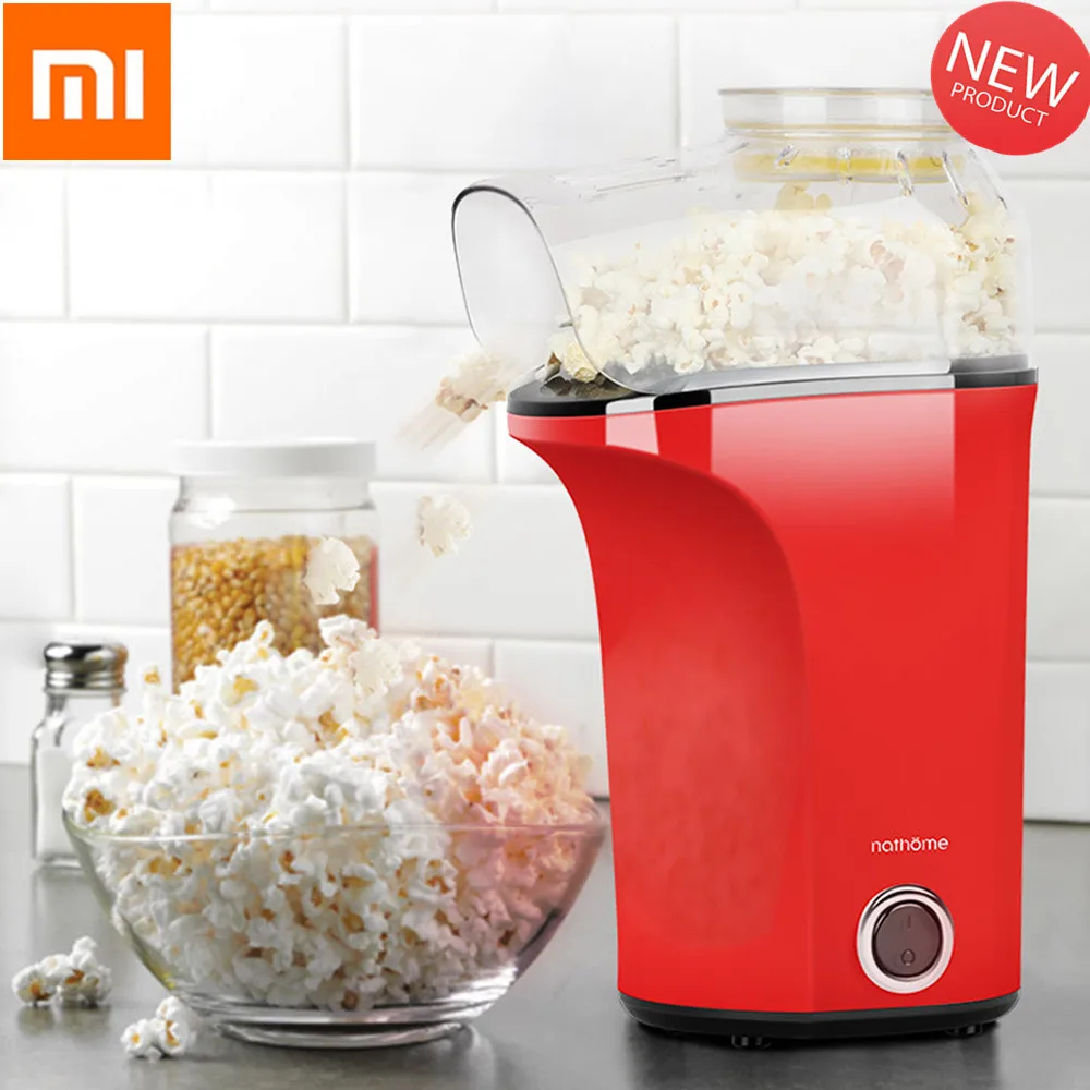 Оригинальный Xiaomi NATHOME Электрический кукурузный устройства для изготовления попкорна бытовой автоматический горячий воздух попкорн