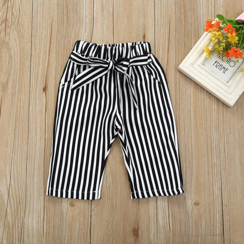 Fashion Infant Clothing Set Baby Girl Clothes Long-sleeved Bodysuit+Striped Pants 2pcs Set Winter Outfits