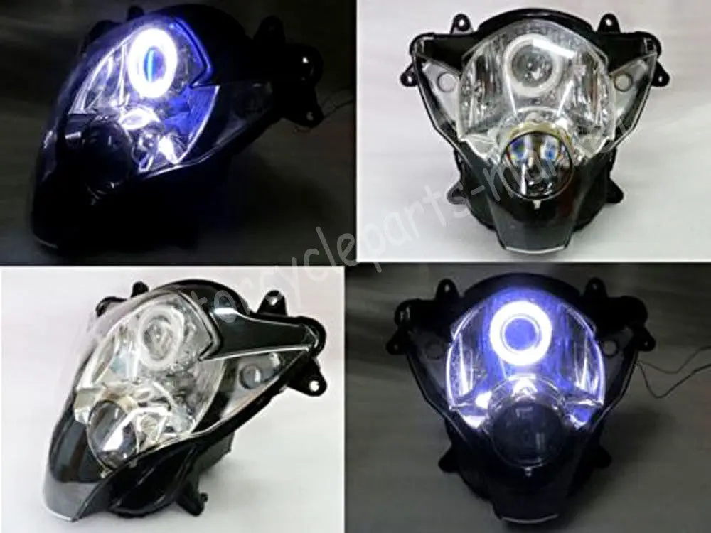 Белый ангельский глаз HID Синий демонический фара в сборе для Suzuki GSXR 600 750 2006 - 2007 |