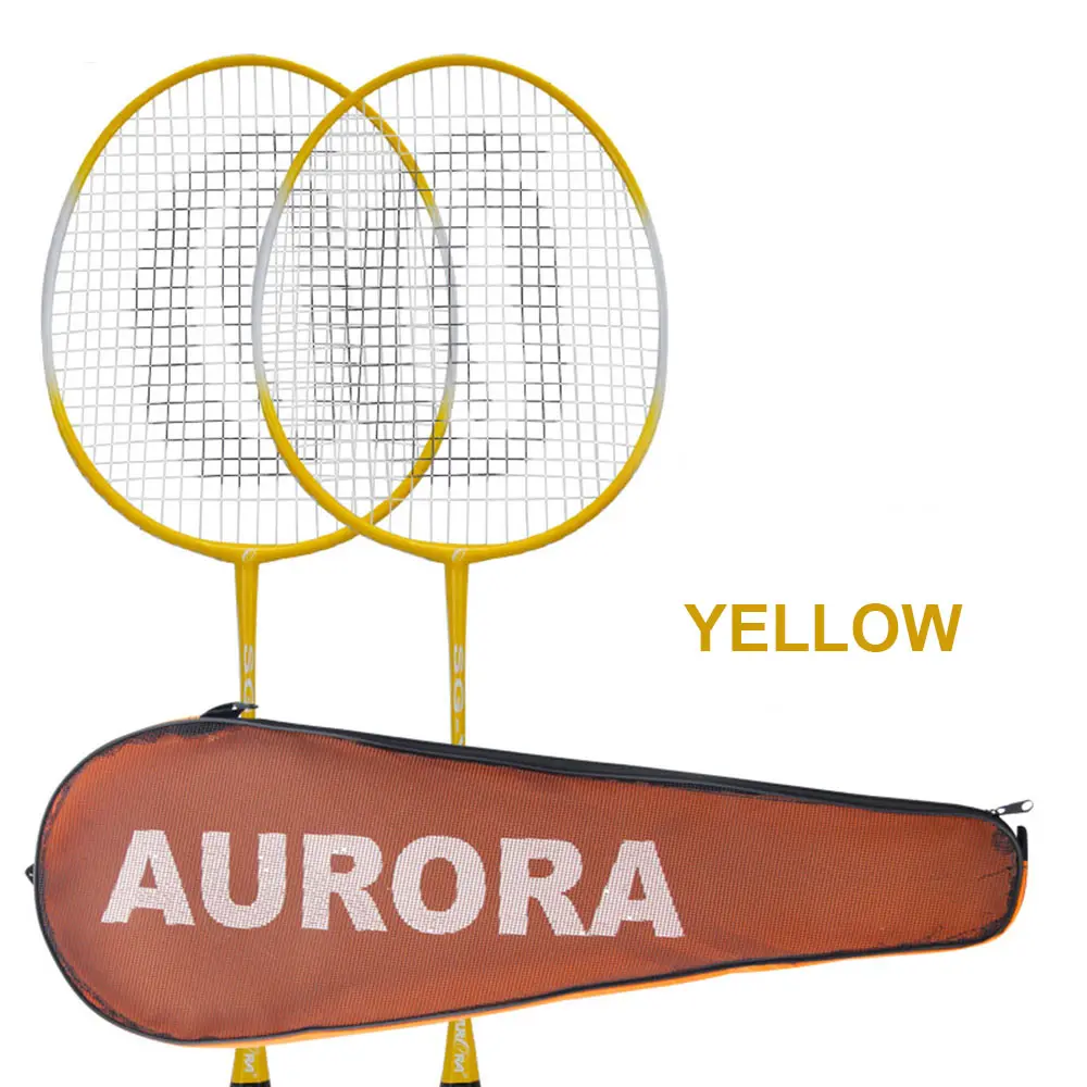 Yellow Ракетка для бадминтона, нейлоновая Профессиональная игра, игры с ракеткой, спортивные товары, школьные игрушки, легкий сплав - Цвет: Yellow