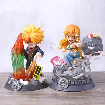 

Anime One Piece Fourth Zoro Nami Sanji Usopp Figure GK Statue Action Figure PVC Collectible Model Toy