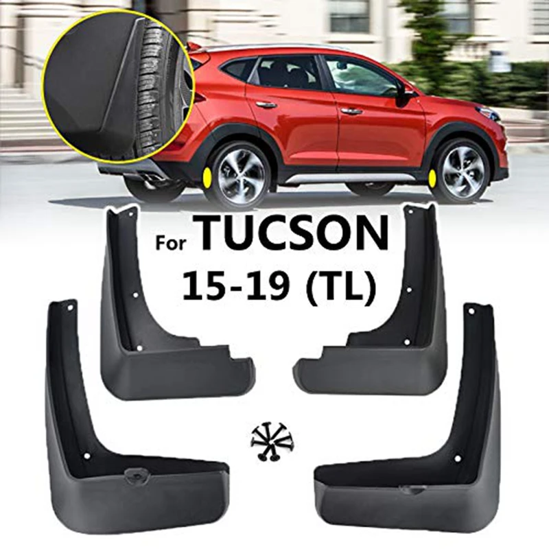 Брызговики брызговики автомобиля Брызговики комплект для hyundai Tucson TL-передние и задние 4 шт. комплект