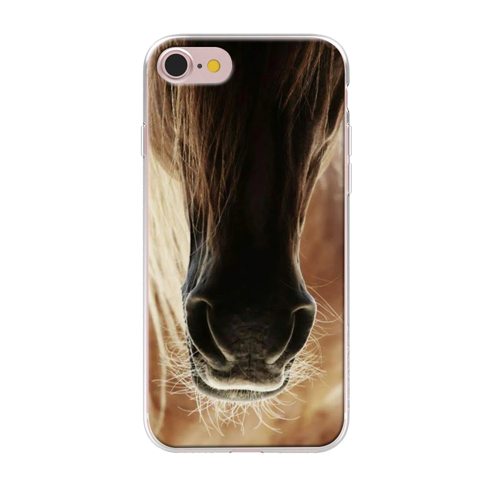 Чехол для телефона с лошади iphone 7 мобильного животным принтом Coque чехол iPhone 11 12 Ipad