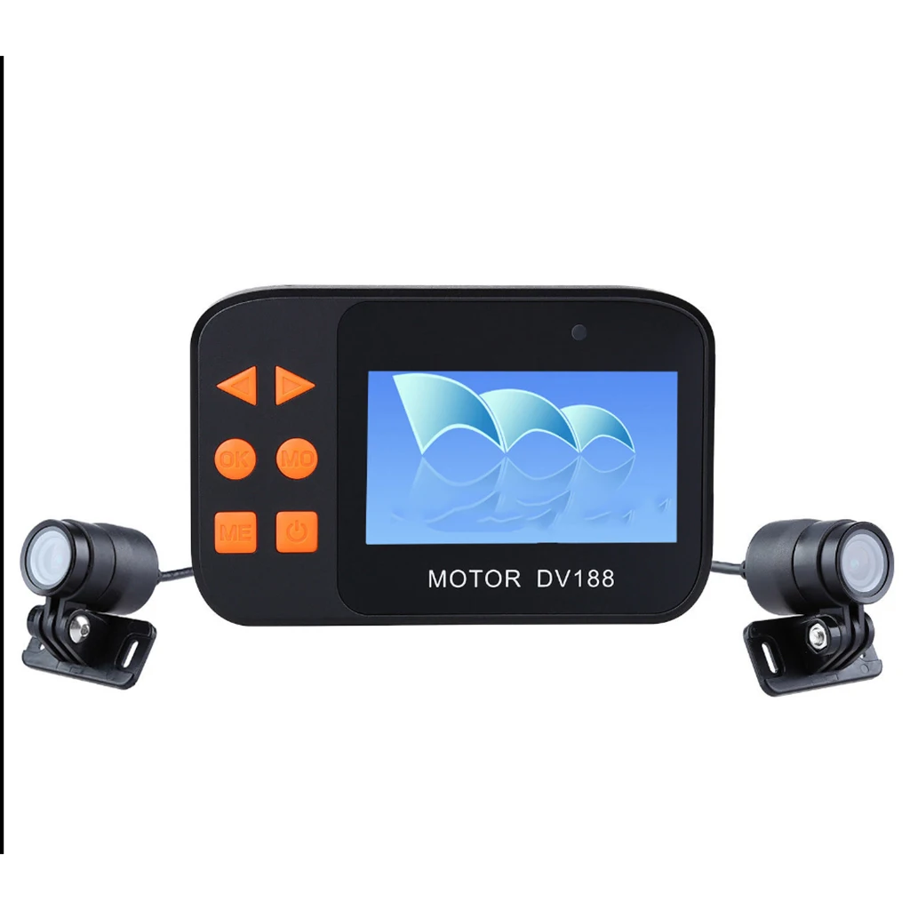 1 Set DV188 Action Camera Motorcycle FHD 1080P DVR Camcorder 2.7 Inch LCD Video Recorder 130° 2 Waterproof Camera Multi-language