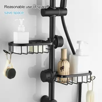 

Space Aluminum Faucet Storage Racks Adjustable Sink Rag Sponge Draining Rack Kitchen Bathroom Soap Storage Holders Shelves