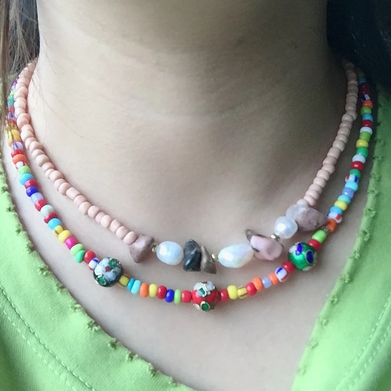 Go2boho колье, длинное ожерелье, массивное ожерелье, женское колье, подвеска с кисточкой, красочный кристалл, камень, богема, ручная работа, ювелирное изделие, подарок