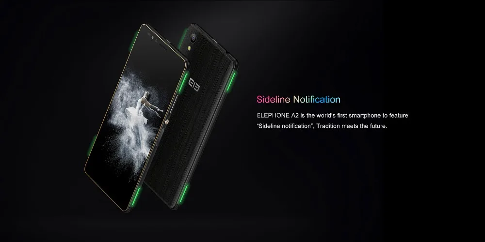 Elephone A2 5,47 дюймов 18:9 полноэкранный мобильный телефон Android 8,1 MT6580 четырехъядерный боковой отпечаток пальцев Глобальный смартфон