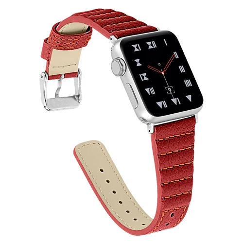 3 Кожаная Петля ремешок для apple watch ремешок correa 44 мм, 42 мм, ремешок для наручных часов iwatch, 40 мм, 38 мм, версия 4/3/2/1 браслет для apple watch аксессуары - Цвет ремешка: 3