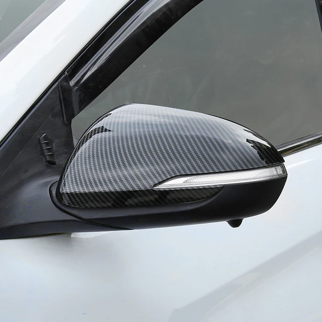 Carbon Fiber Auto Aufkleber ABS Trim Tür Spiegel Abdeckungen