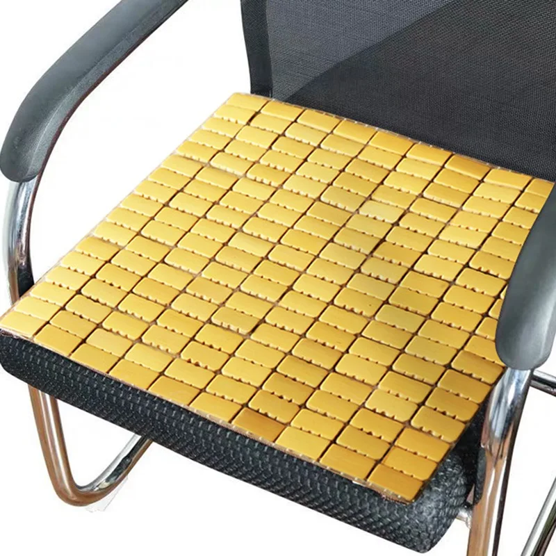 45-45cm-Bamboo-Nanzhu-Sitting-Pad-Car-Seat-Sofa-Mat-Mahjong-Mat-Mahjong-Chair-Pad-Cool.jpg 45*45 Cm -Es Bambusz Nanzhu Ülő Pad Ülés Kanapé Szőnyeg Mahjong Szék Hűvös Iroda Háztartás Párna - Image 3