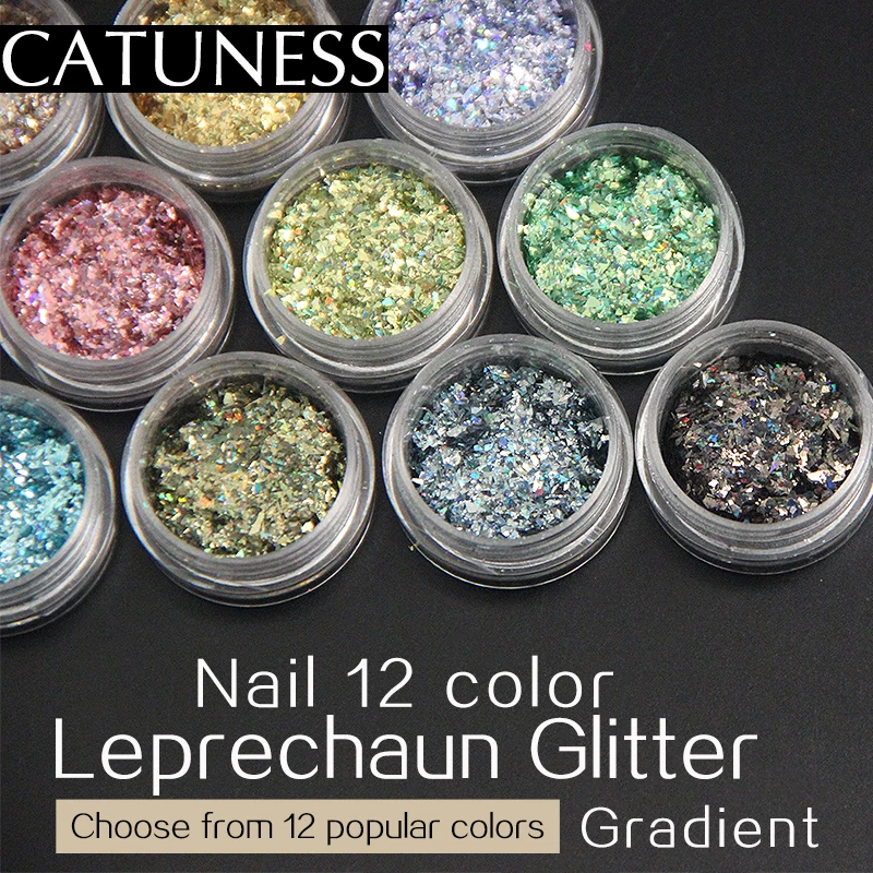 CATUNESS порошок Неоновый дизайн для ногтей натуральный сухой хром пигмент