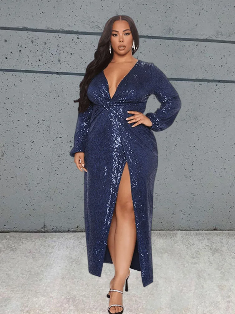 Plus Size Women Clothing Royal Blue 
