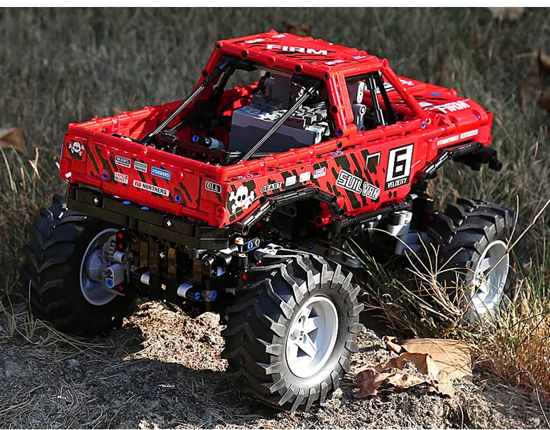 Technic грузовик Toyotas Hilux 4X4 внедорожные модели Vehile строительные блоки совместимы с 29256 Рождественский подарок игрушки