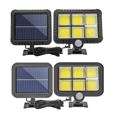 Уличный светильник ing COB 120 светодиодный светильник на солнечной батарее, садовый светильник, индукционный светильник для человеческого тела, водонепроницаемый уличный светильник для двора, настенный светильник