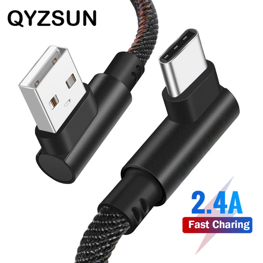 

2M USB C Cable for Samsung S10 S9 Note 9 Xiaomi mi 9 8 Fast Quick Charge Type-C USB Cable for Oneplus 6t Type C Charger Cord