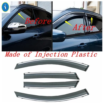 

Yimaautotrims Window Rain Eyebrow Waterproof Strip Sun Rainshield Visor Modified Protector For Ford Escape / Kuga 2020 Exterior