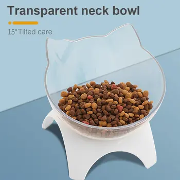 

2 in 1 Pet Feeder Bowl Dog Feeding Food Pet Dogs Dish Feeders Tableware Dog Bowl Cat Food Water Bowl 15 Degree Adjustable #15