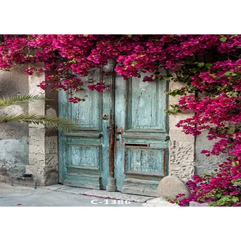 

SHENGYONGBAO Vinyl Custom Photography Backdrops Prop Classical Wooden doors Theme Photography Background GD20518 -09
