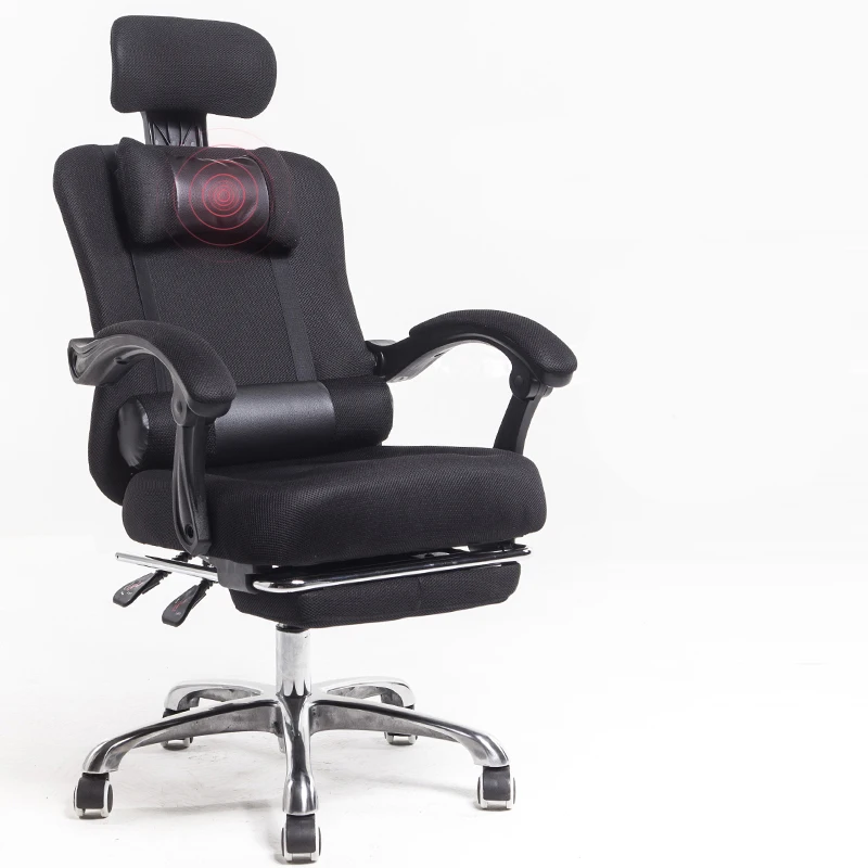 

Computer Chair Home Office Chair Mesh Staff Chair Lifting Swivel Chair Reclining Footrest Leisure Chair
