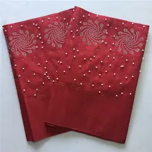 Африканские головные уборы Aso OKE 5 цветов Aso OKE повязка на голову с бисером и камнями повязка на голову в африканском стиле scraf обертка Aso Ebi для вечерние 30