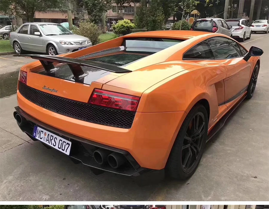 Карбоновый задний спойлер из углеродного волокна GT Спойлеры крыло для Lamborghini Gallardo задний спойлер Крылья LP550 LP550 LP560 2004-2012