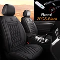 2pcs black-flannel