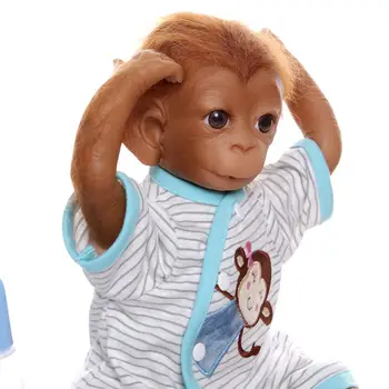 

NPK Simulate Silicone Monkey + Simulation Nipple + Feeding Bottle Toy