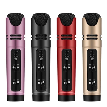 

Portable Karaoke Condenser Microphone Online Star Live Streaming Youtube Video Skype Chatting Singing Gaming Podcast Recording