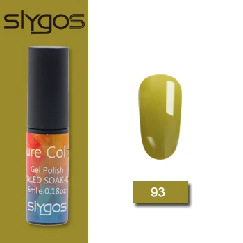 SLYGOS 6 мл УФ-гель для ногтей Топ УФ Led гель Осенняя Серия Тыква трава зеленый шоколад цвет Лак удаляющийся замачиванием гель лак - Цвет: 93