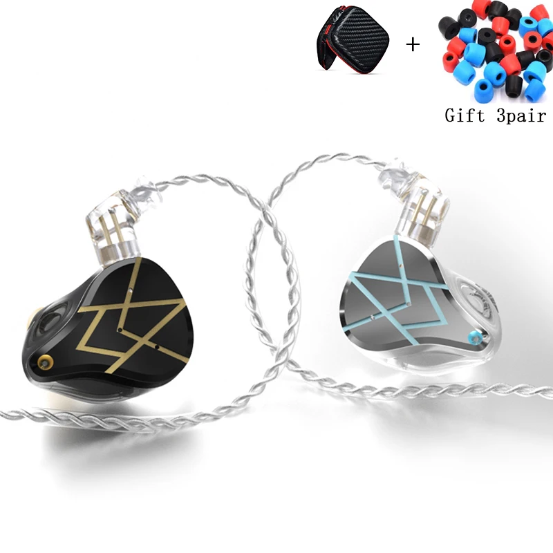 KZ ASX 20BA HIFI наушники в ухо бас DJ монитор с шумоподавлением ZSX ZAX ZSN PRO X ZST CCA