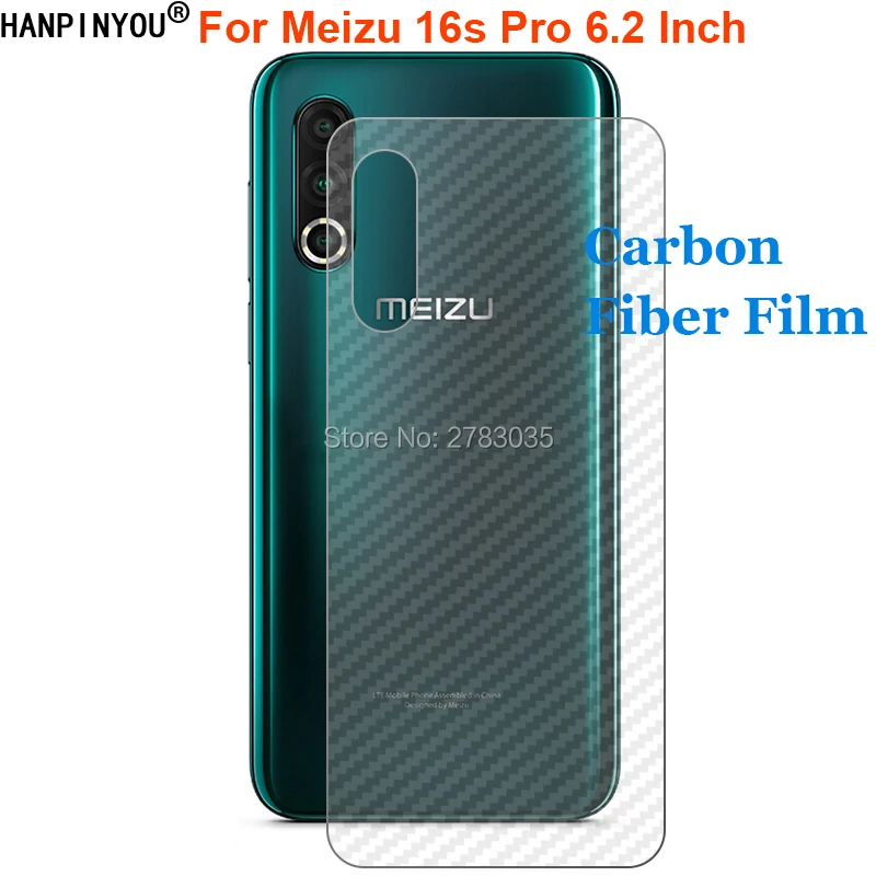 3D Защитная пленка для Meizu 16s Pro 6 2 дюйма углеродное волокно задней панели матовая